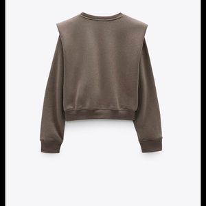 Zara shoulder pad sweatshirt